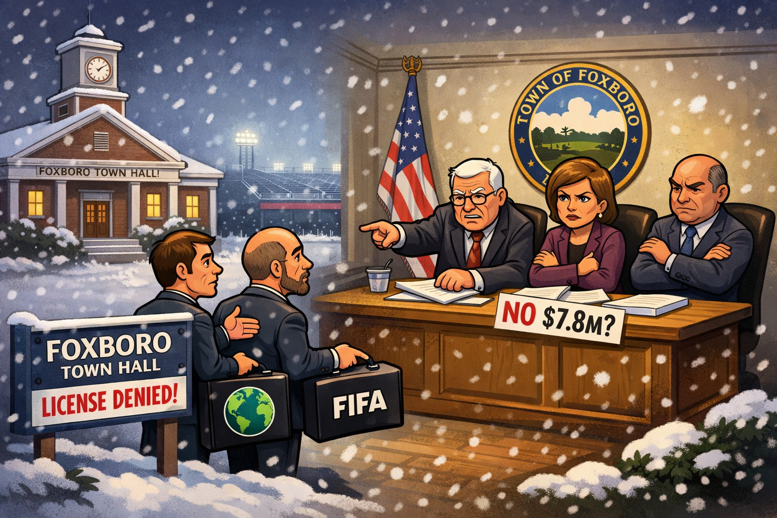Foxboro Town Hall refuse to grant entertainment licence to Fifa